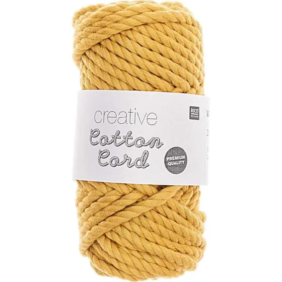 Rico Design Creative Cotton Cord Makrameegarn - Senf