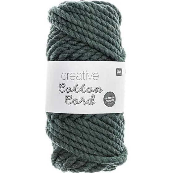 Rico Design Creative Cotton Cord Makramee-Garn Petrol (25m)