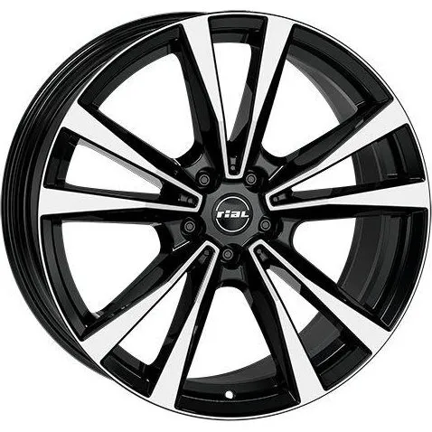 RIAL M12 Felge 19 Zoll Diamantschwarz Frontpoliert 5x112 ET49
