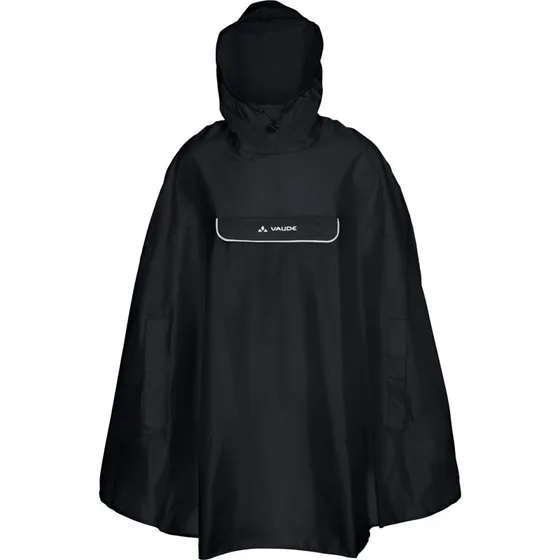 VAUDE Regenponcho Valdipino Unisex - Schwarz - Gr. L