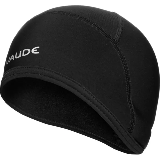 VAUDE Unisex-Helm-Unterziehmütze Bike Warm, black/white, Gr. S