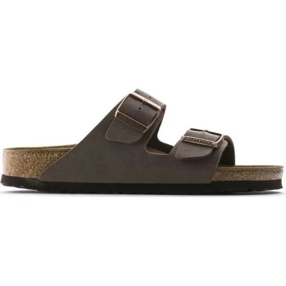 Birkenstock Arizona Birko-Flor Sandalen Schmale Weite Dunkelbraun