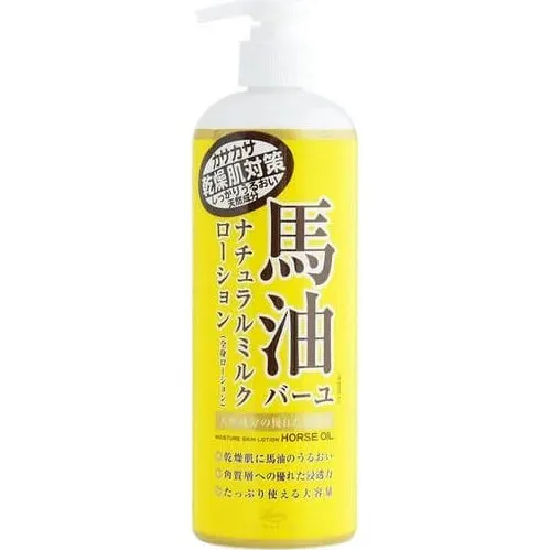 Loshi Moist Oil Natural Milk Lotion mit Pferdeöl, 485 ml