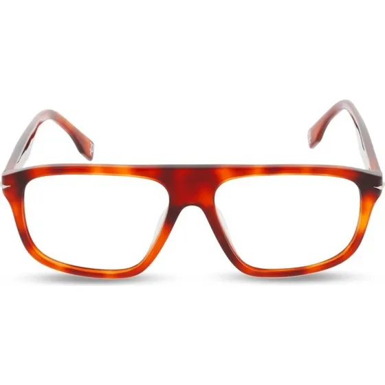 Police VPLQ65 Brille – Rechteckig, Havana, Acetat