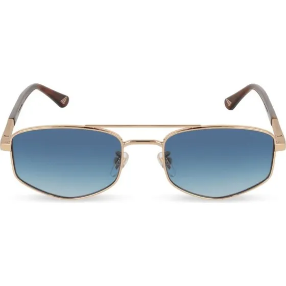 Police New Crossroads 3 SPLQ84 Sonnenbrille Geometrisch Blau/Gold