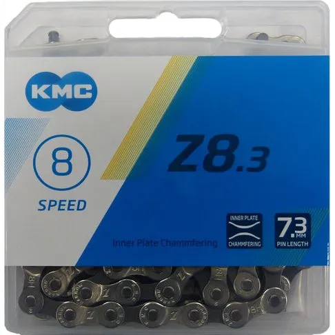 KMC Z8 8-fach Kette 114 Glieder grau