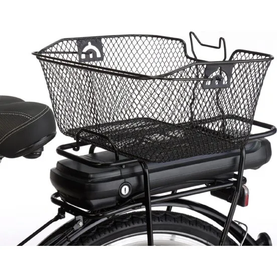 FISCHER Gepäckträgerkorb schwarz 425x200x300 mm