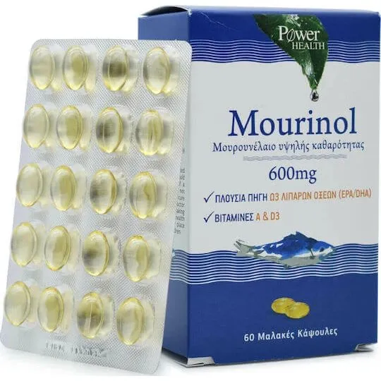 Power Health Mourinol Lebertran 600mg 60 Weichkapseln Pfirsich Mango