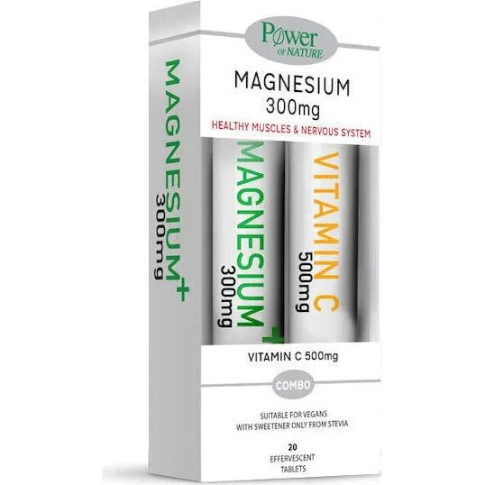 Power Health Magnesium 300mg, Vitamin C 500mg & B6, Zitrone