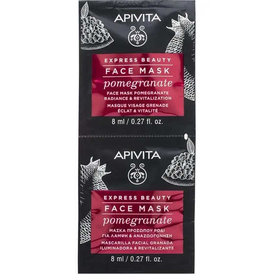 Apivita Express Beauty Gesichtsmaske Granatapfel 2x8ml