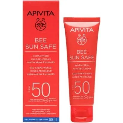 Apivita Bee Sun Safe Sonnenschutz-Gelcreme SPF50, 50 ml