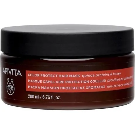 Apivita Color Protect Haarmaske für coloriertes Haar, 200 ml