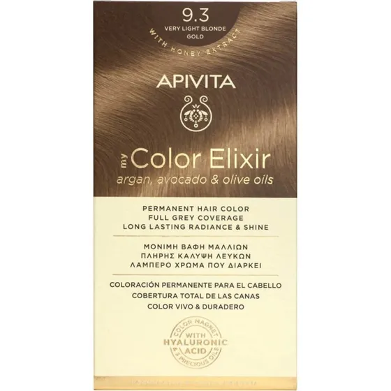 Apivita My Color Elixir Dauerhafte Haarfarbe N9.3 Sehr Helles Goldblond