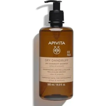 Apivita Anti-Schuppen Shampoo für trockene Kopfhaut, 500 ml
