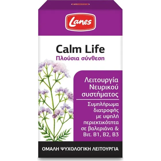 Lanes Calm Life Beruhigungsmittel mit Baldrian & Vitaminen, 100 Kapseln
