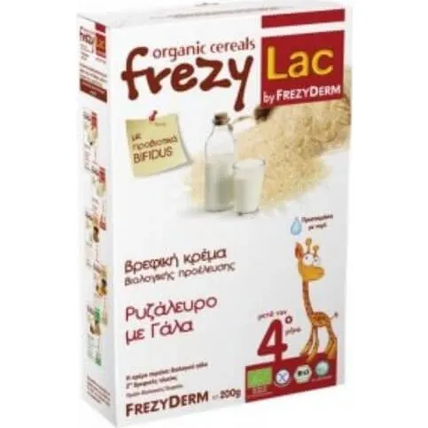 FREZYLAC Bio-Baby-Reiscrememehl mit Milch, 200g