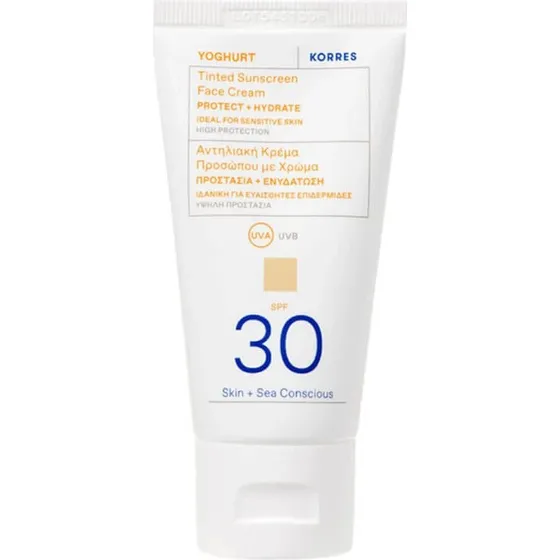 Korres Joghurt Getönte Gesichtscreme SPF 30, 50 ml