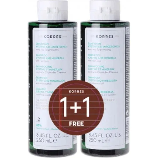 Korres Cystin & Spurenelemente Anti-Haarausfall Shampoo 2x250ml