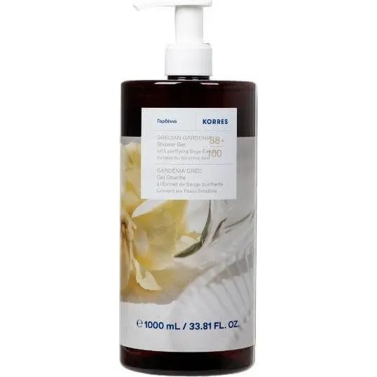 KORRES Gardenia Duschgel mit Salbei & Aloe Vera, 1000ml