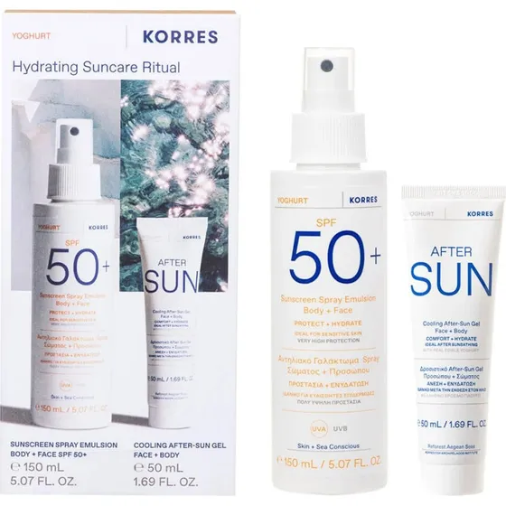 KORRES Yoghurt Sonnenpflege Set SPF50+ (150ml & 50ml)