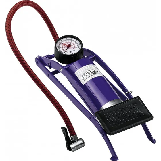 Cartrend Fußluftpumpe Einzylinder blau