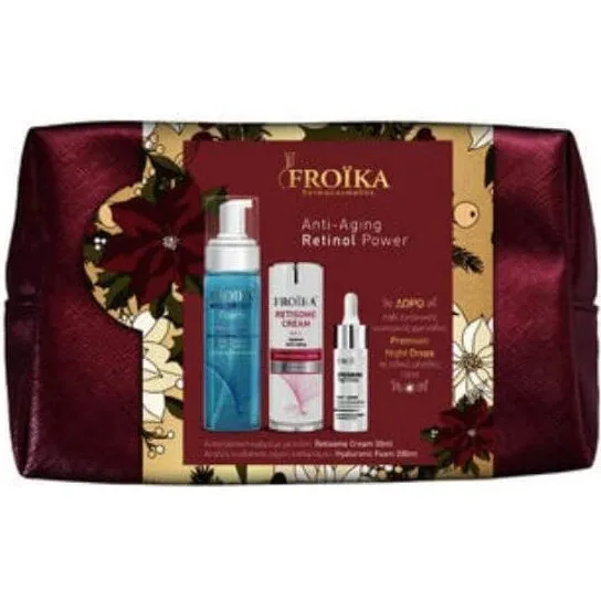 FROIKA Anti-Aging Retinol Power Set mit Reinigungsschaum & Creme