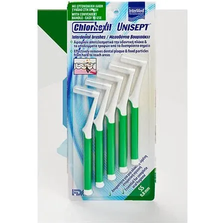INTERMED Chlorhexil Interdentalbürsten 0,8mm (5 Stück)