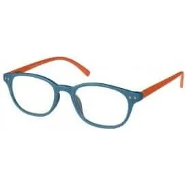 EYELEAD Lesebrille E154 +3.00 Blau-Orange Rot-Grün Granular
