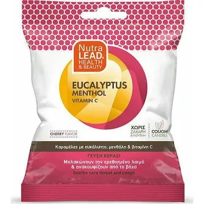 PHARMALEAD Bonbons Kirsch: Eukalyptus, Menthol & Vitamin C (40g)
