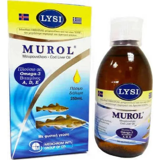 Medichrom Murol Lebertran für Kinder, 250ml, Natural