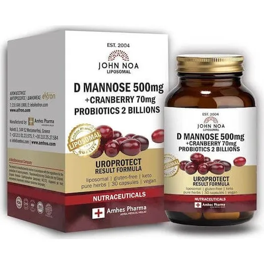 John Noa D-Mannose 500mg + Cranberry & Probiotika 30 Kapseln