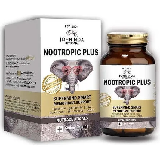 John Noa Liposomal Nootropic Plus Memory Supplement - 30 Kapseln