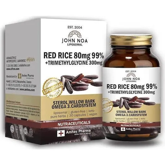 John Noa Liposomaler Roter Reis 80mg - 30 pflanzliche Kapseln