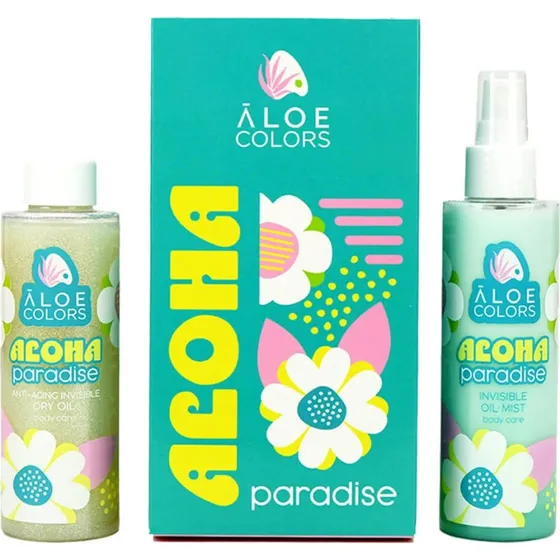Aloe+ Colors Aloha Paradise Set: Invisible Oil Mist & Anti-Aging Dry Oil