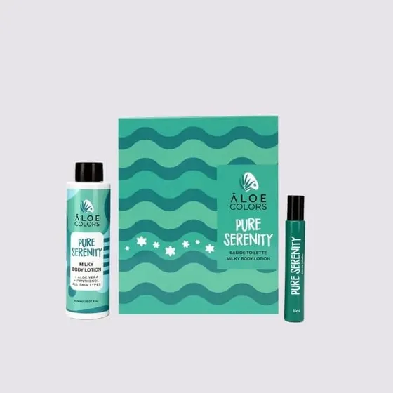 ALOE COLORS Pure Serenity Geschenkset (Parfüm 10ml & Körperlotion 150ml)