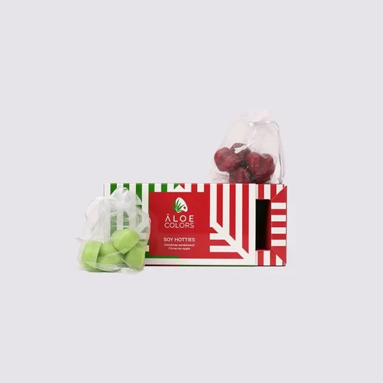 ALOE COLORS Soja Hotties Weihnachts-Box Duftkerzen-Set