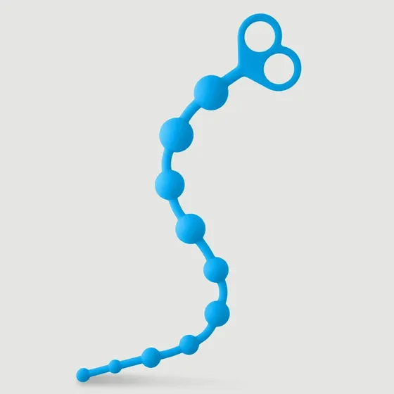Sexopolis Anal Beginner's Slim Long Anal Beads - Blau
