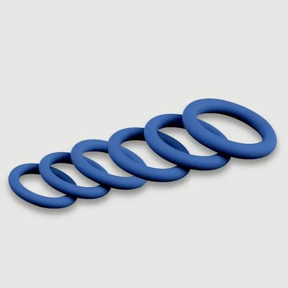 Sexopolis Male Collection Silikon Cock Ring Set - Blau