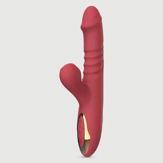 Sexopolis Vibes Lusty Premium Rabbit Vibrator mit Klitoris-Sauger - Rot