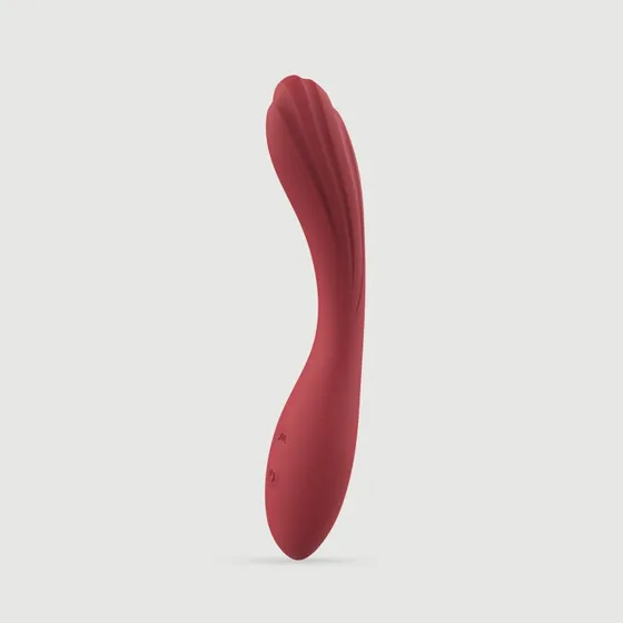 Tigi Curved Wavy Premium Silikon G-Punkt Vibrator - Rot