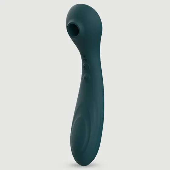 Sexopolis Gemini Premium Klitoris-Saug-Stimulator & Vibrator 2 in 1 - Grün