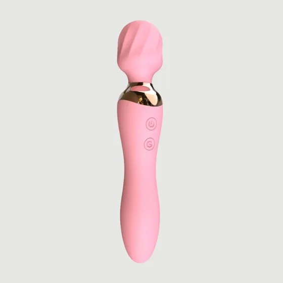 Vibro-Wall Premium Silikon Massage Wand Stimulator & Vibrator - Pink