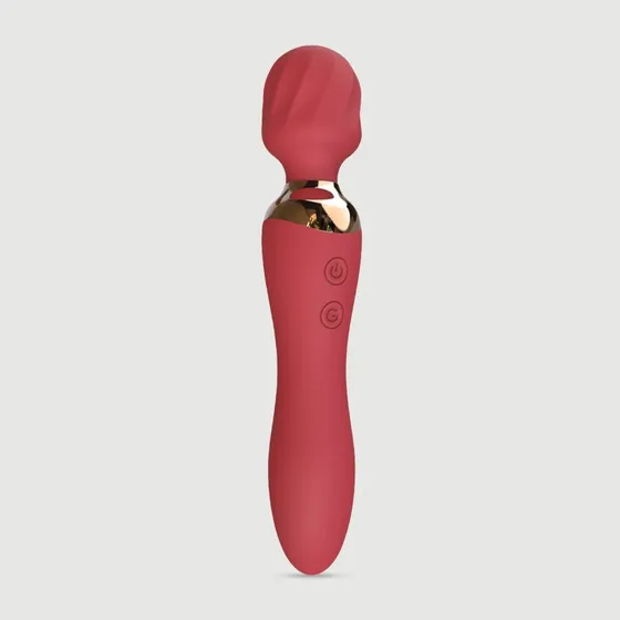 Vibro-Wall Premium Silikon Massage Wand Stimulator & Vibrator - Rot