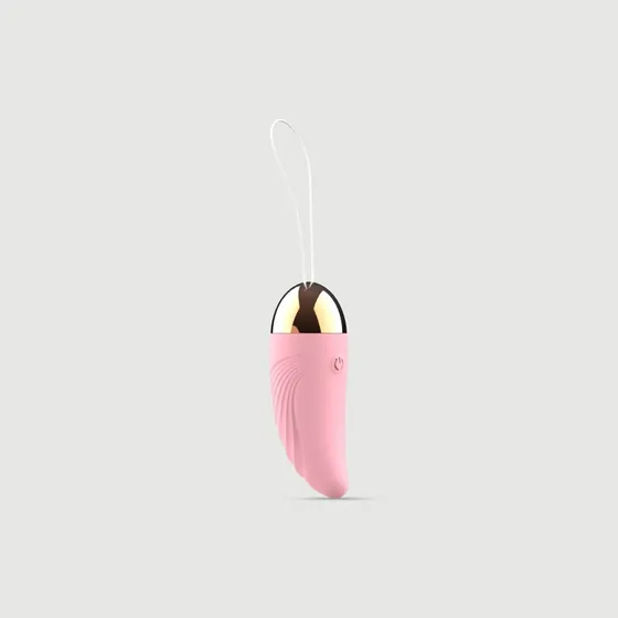 Curved Delight Silikon Handvibrator mit Kugel - Rosa