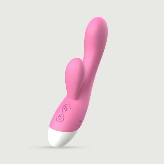 Sexopolis Vibes Smooth Classy Strong Dual Motor Rabbit Vibrator - Pink