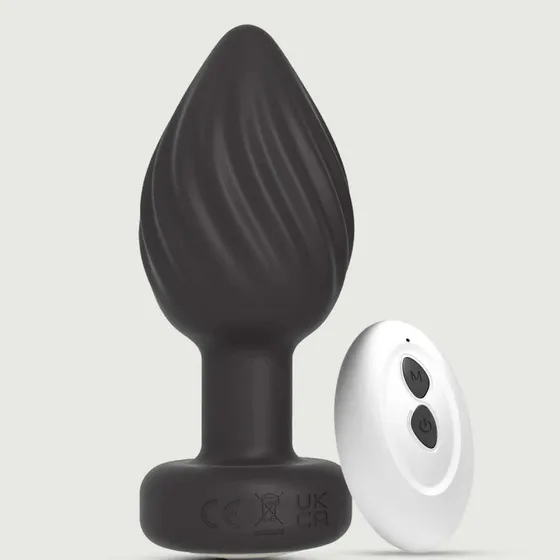My Anal Wave Ferngesteuerter Vibrierender Butt Plug Silikon Klein - Schwarz