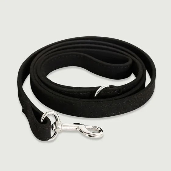 Leine mit Metallclip - Schwarz