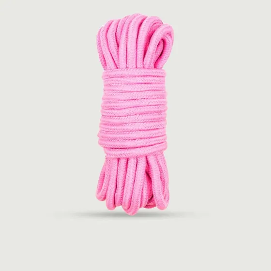 Weiches Stoff Shibari Bondage Seil 10 m - Rosa