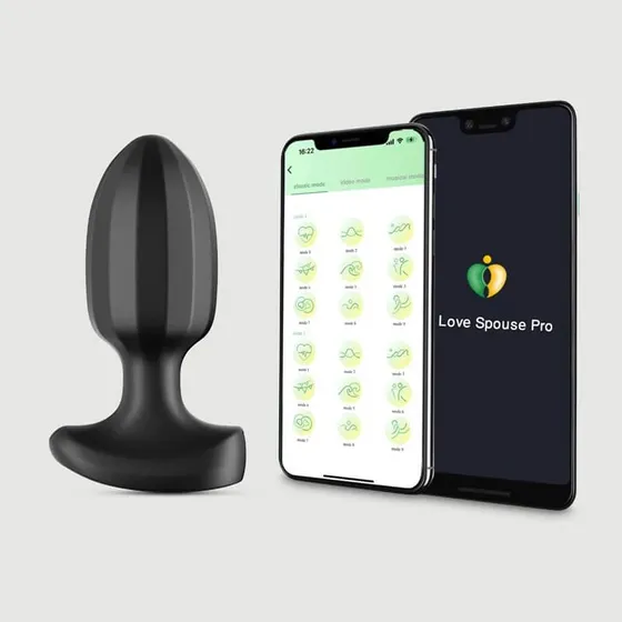 Tingle In My Butt App-gesteuerter Silikon-Buttplug - Schwarz