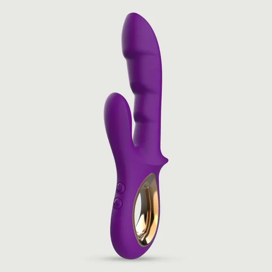 J'Adore Silikon Rabbit Vibrator - Lila (gerippt)